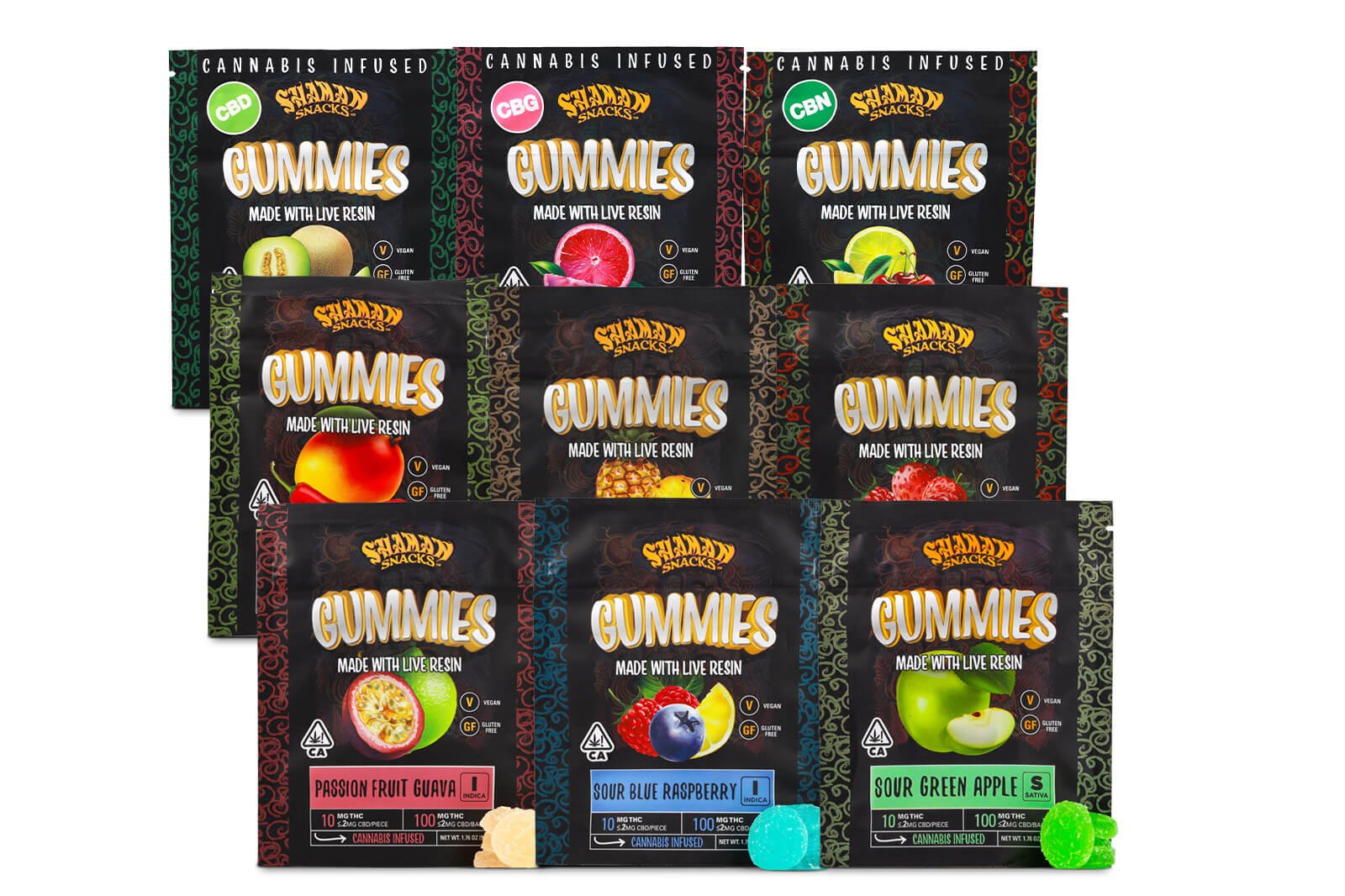 Shaman Extracts Snacks Gummies