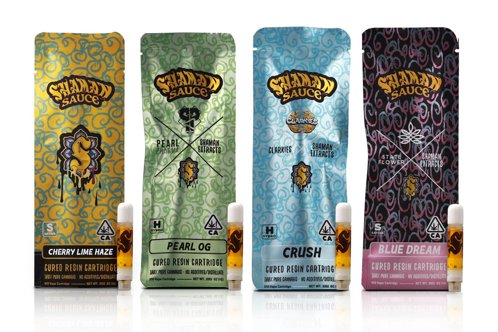 Shaman Extracts Sauce Cured Resin Cartridges